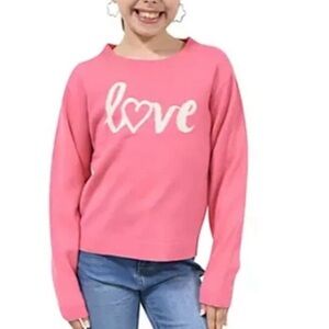 3 for $20 Zunie Pink Love Heart Sweater